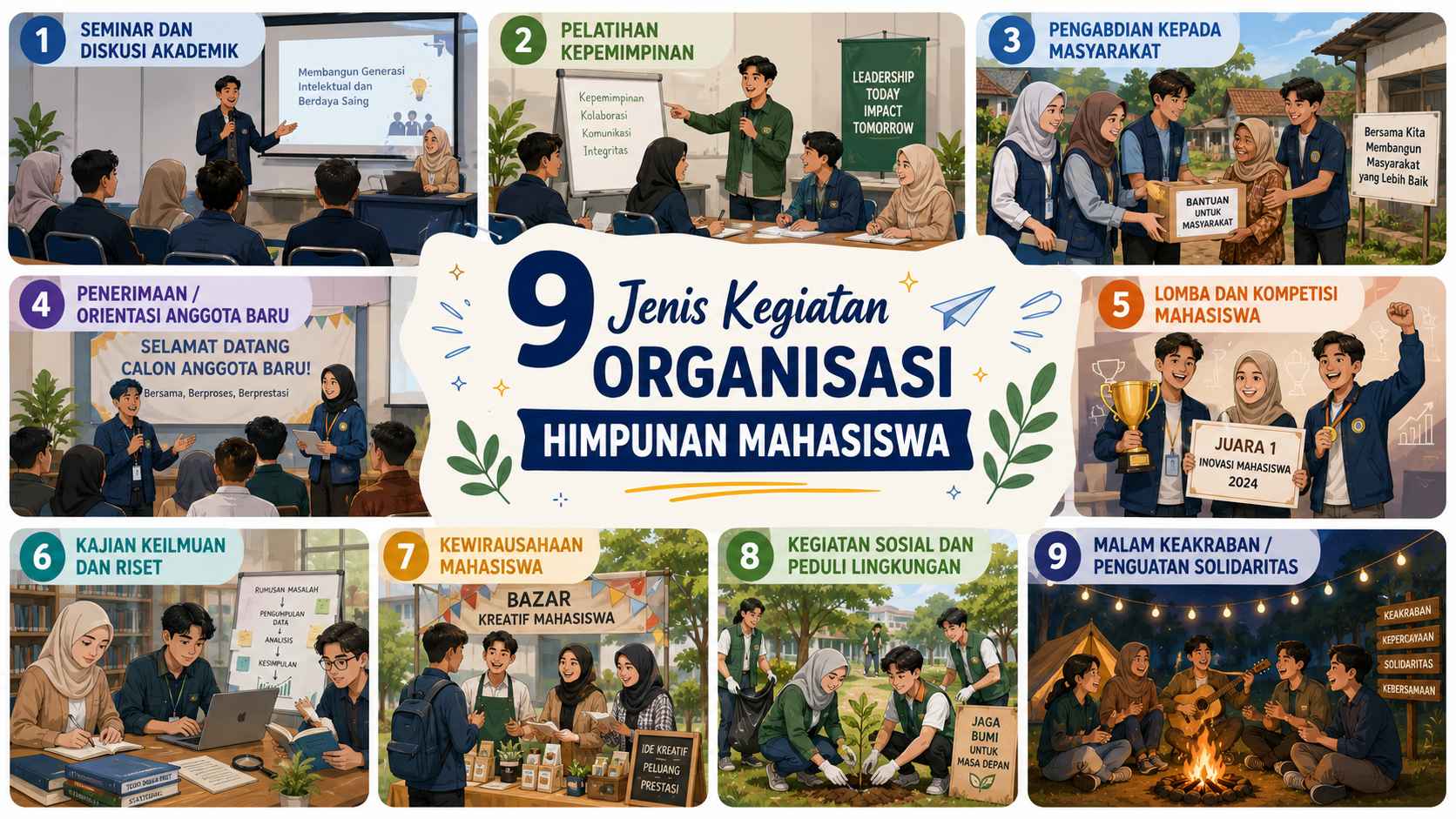 9 Jenis Kegiatan Organisasi Himpunan Mahasiswa