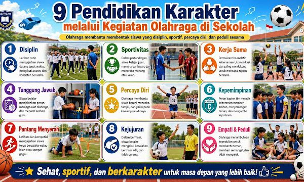 9 Pendidikan Karakter melalui Kegiatan Olahraga di Sekolah