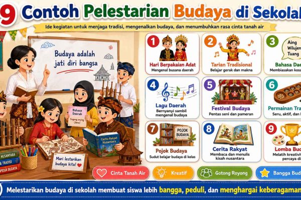 9 Contoh Pelestarian Budaya di Sekolah