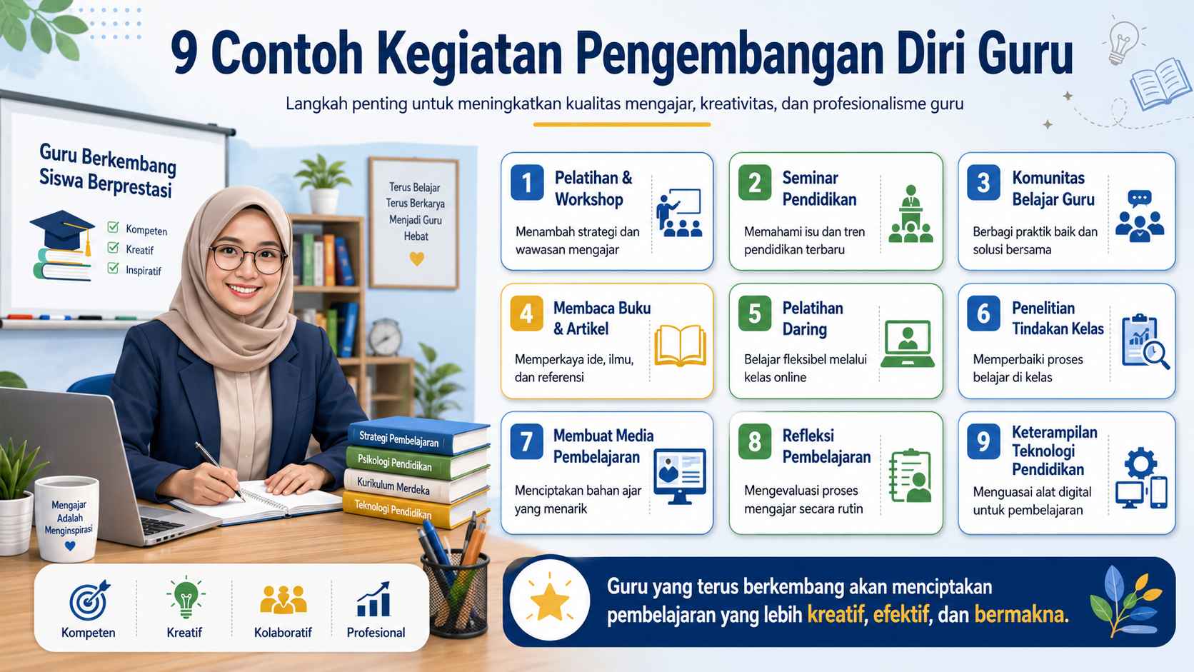 9 Contoh Kegiatan Pengembangan Diri Guru