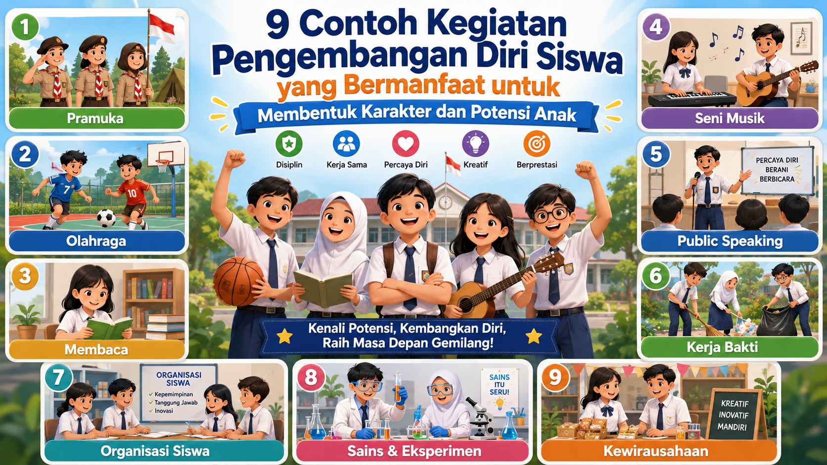 9 Contoh Kegiatan Pengembangan Diri Siswa