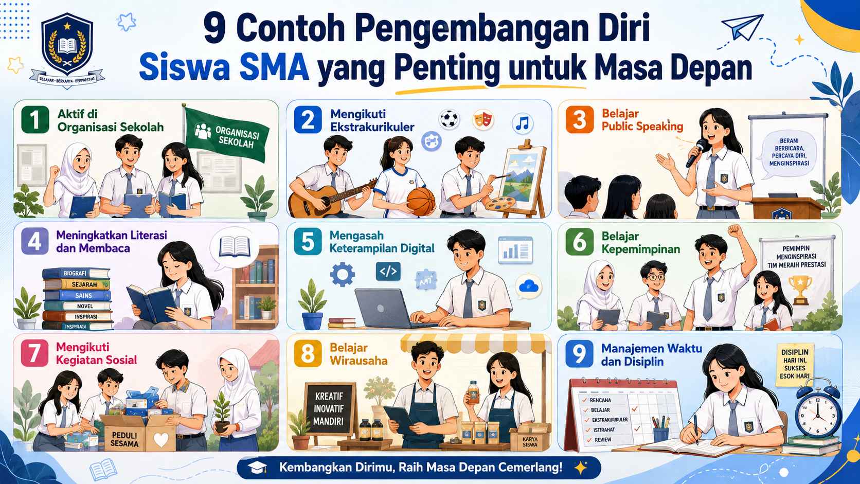 9 Contoh Pengembangan Diri Siswa SMA
