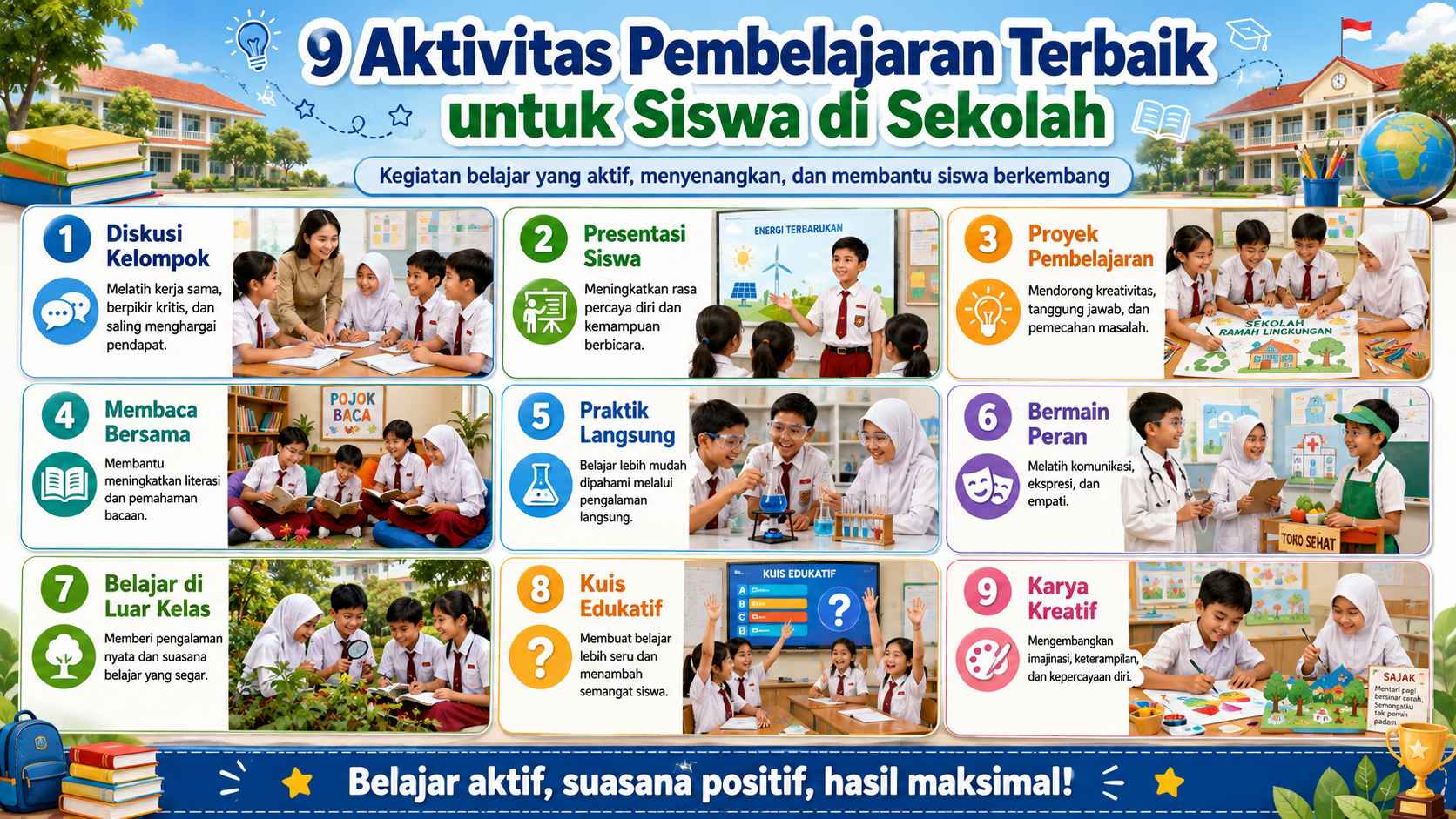 9 Contoh Kegiatan Pembelajaran Menyenangkan