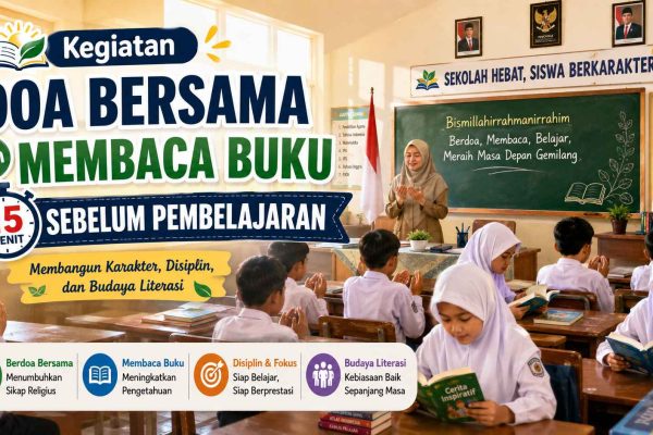 Kegiatan Doa Bersama dan Membaca Buku 15 Menit