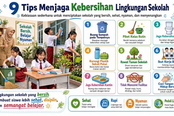 9 Tips Menjaga Kebersihan Lingkungan Sekolah